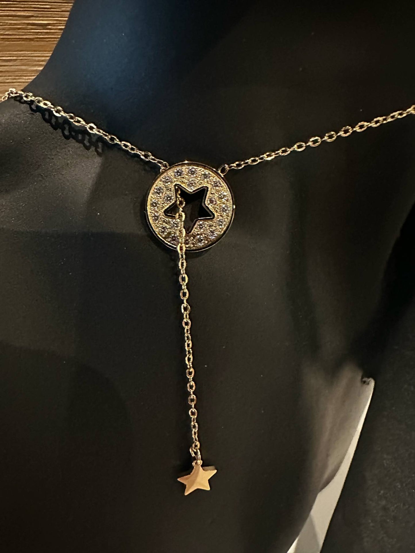 Collier en Y Isabelline - étoile Bohm