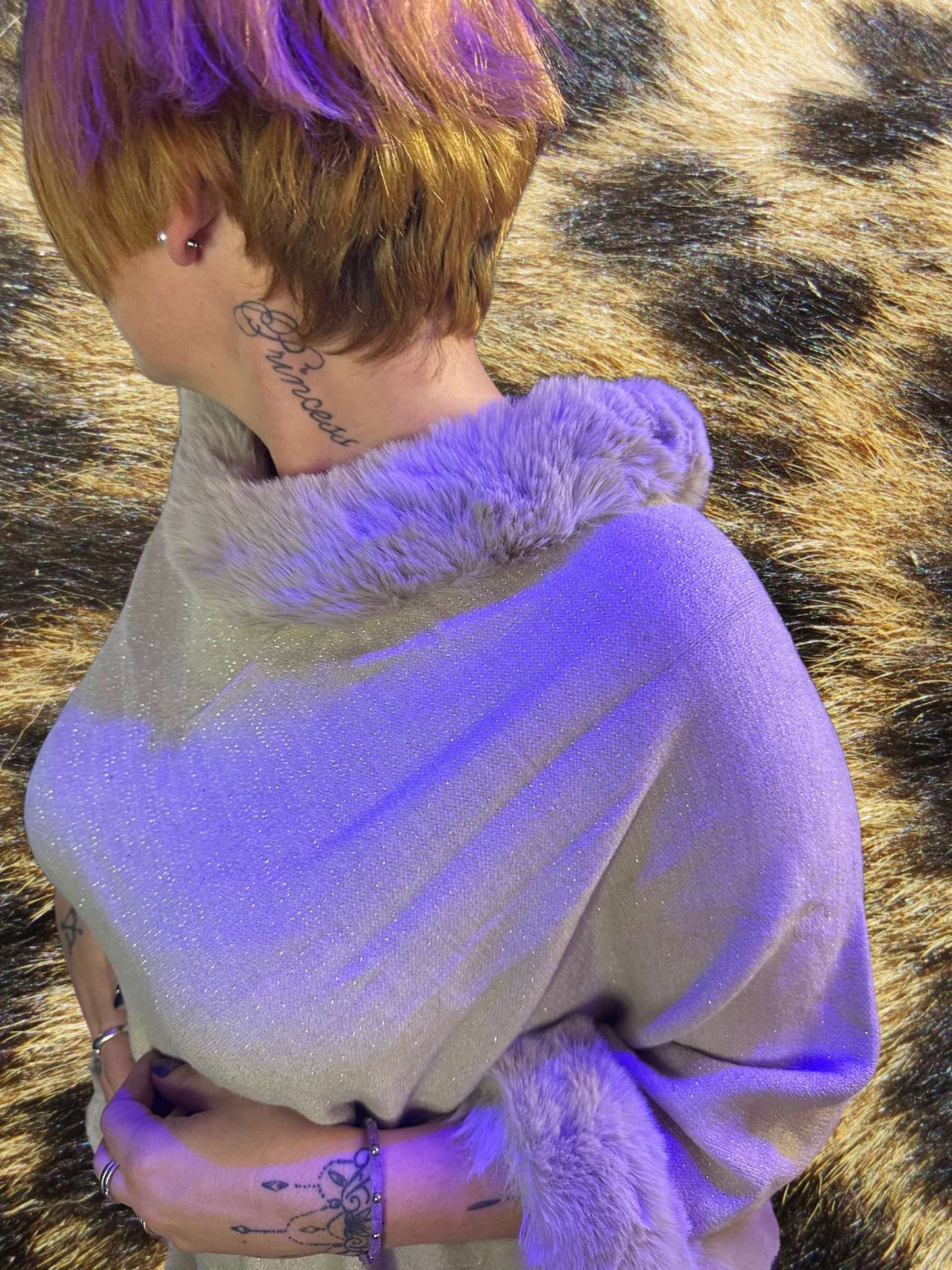 PONCHO SIMPLE BRILLANT LUREX Angelique.L