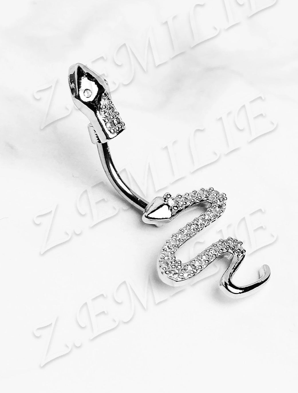 Piercing nombril serpent 🐍