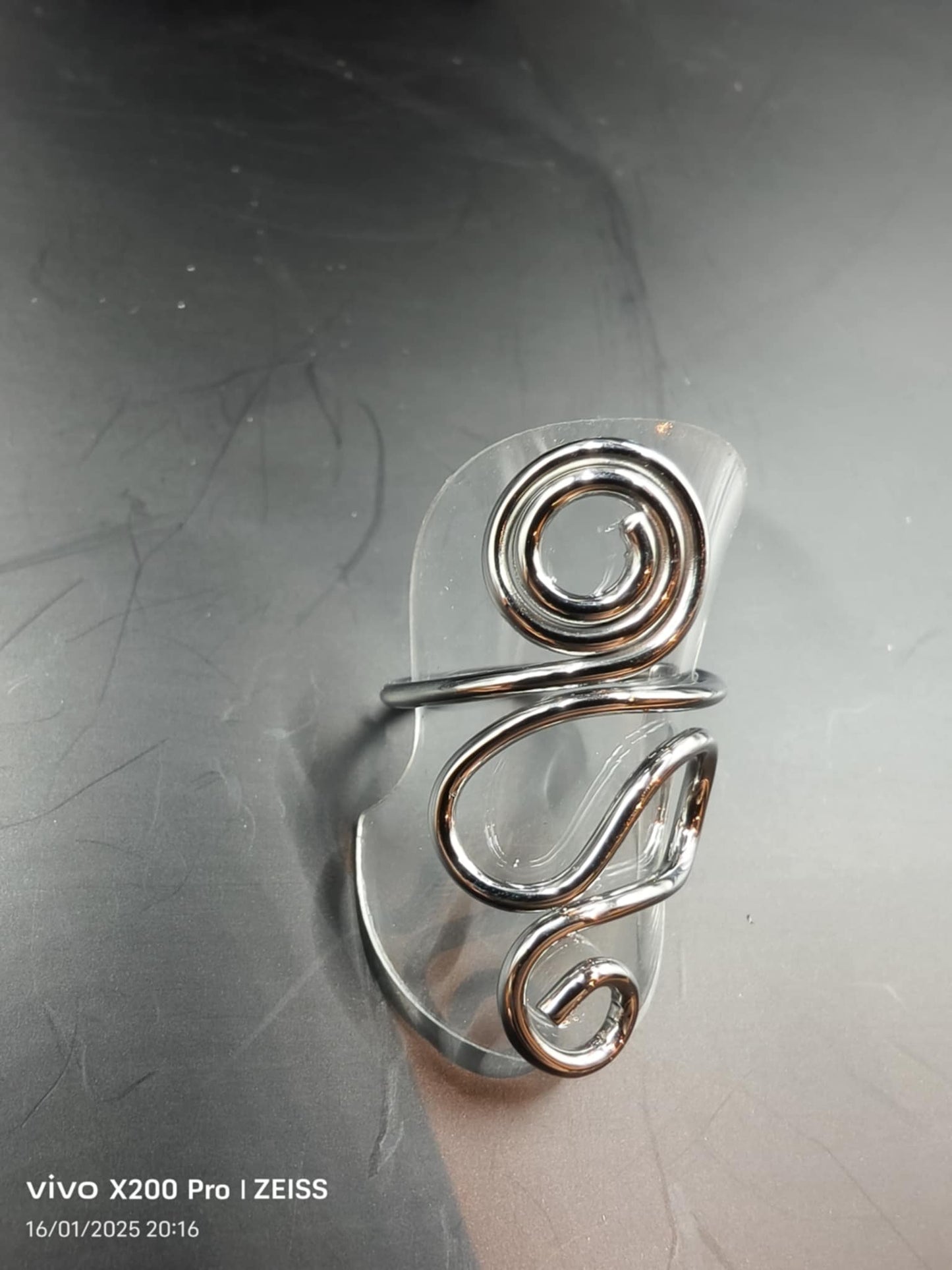 Bague argentée serpentin Eclat Paris