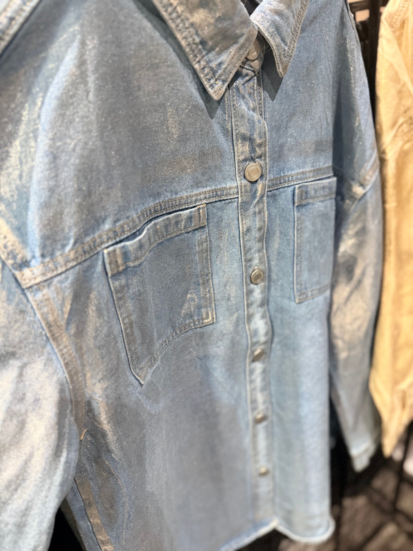 Chemise métallisée oversize