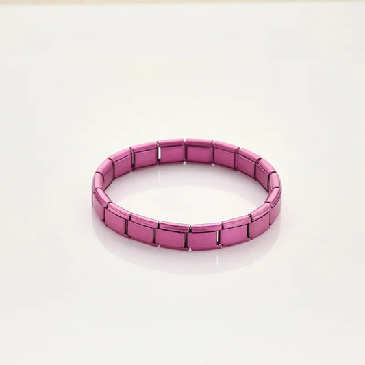 Bracelet Italien Mauve mat