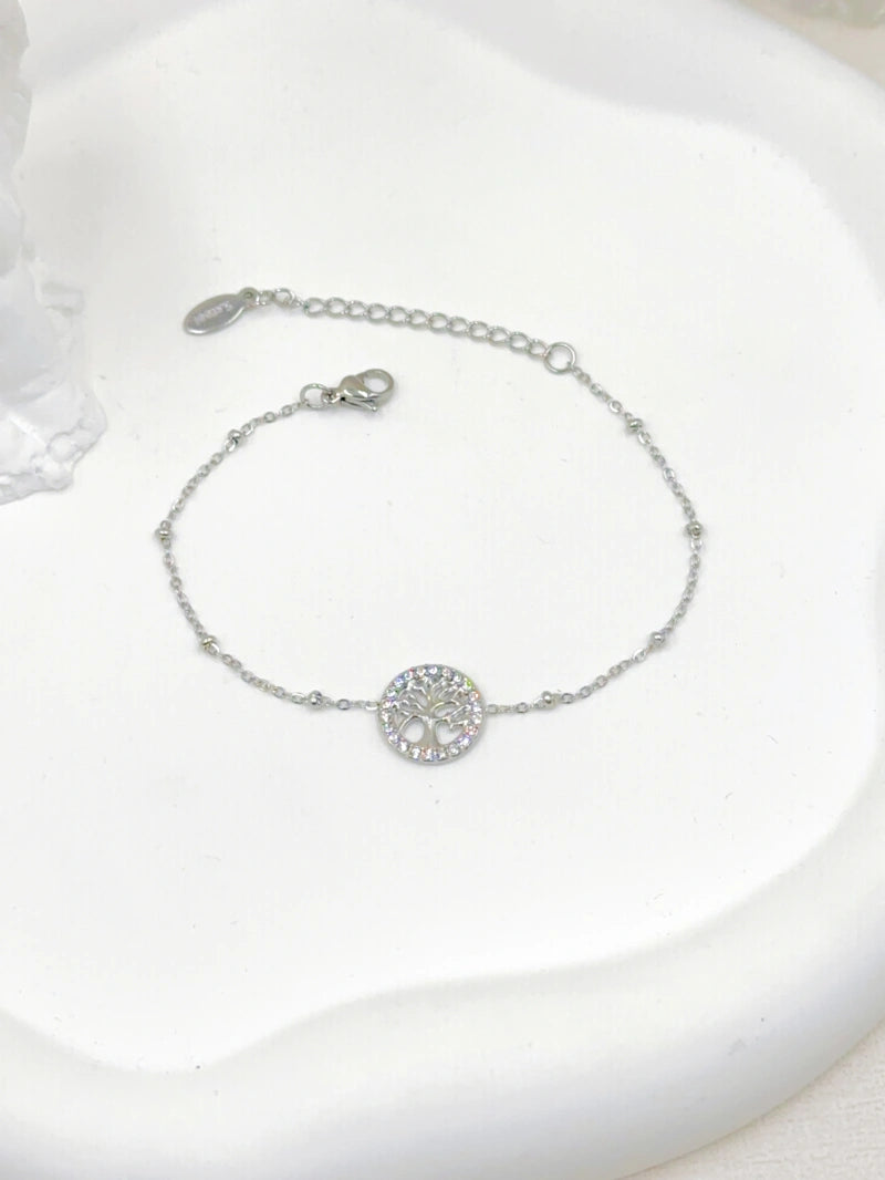 BRACELET ARBRE DE VIE EN ACIER INOXYDABLE WEC Bijoux