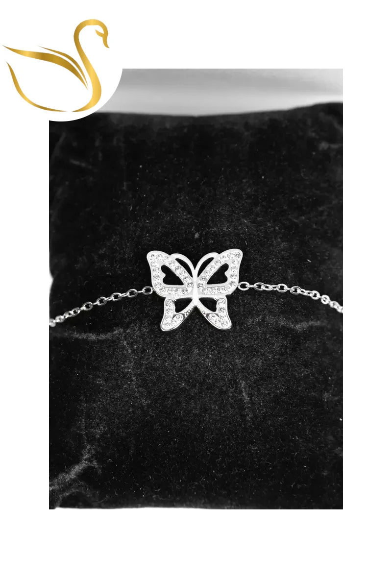 Bracelet Papillon Argent Emma Fantaisies