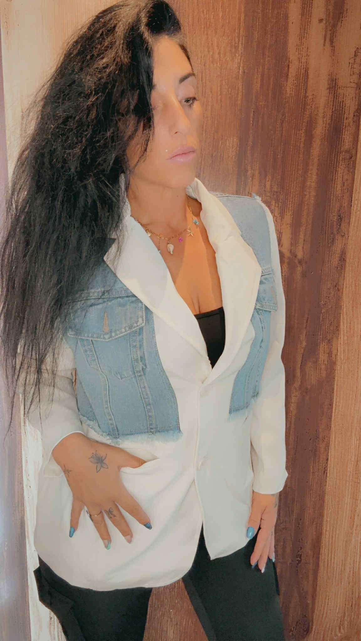 Blazer mixte en jeans