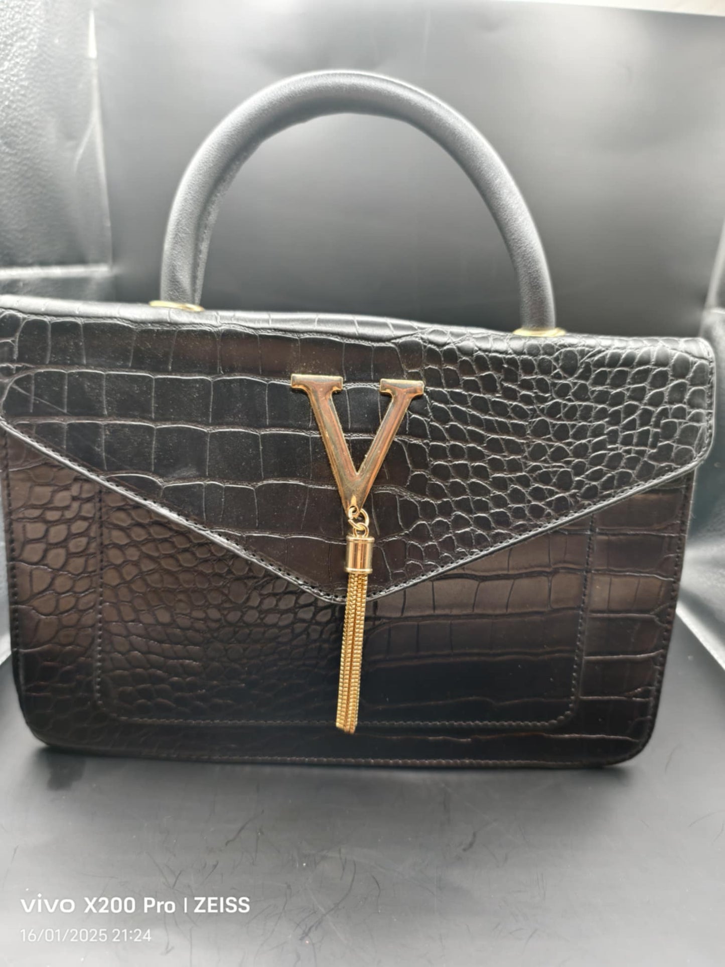 sac à main croco SARCINAS