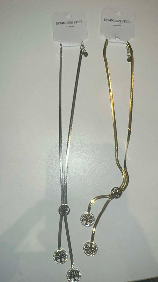 Collier arbre de vie en acier inoxydable