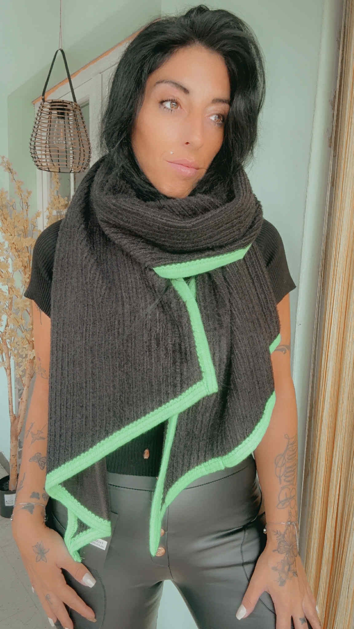 Echarpe douce bicolore