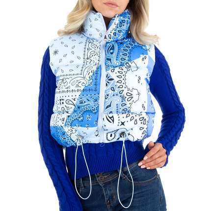 Veste Bandana sans manche fermeture éclaire à serrage lacet