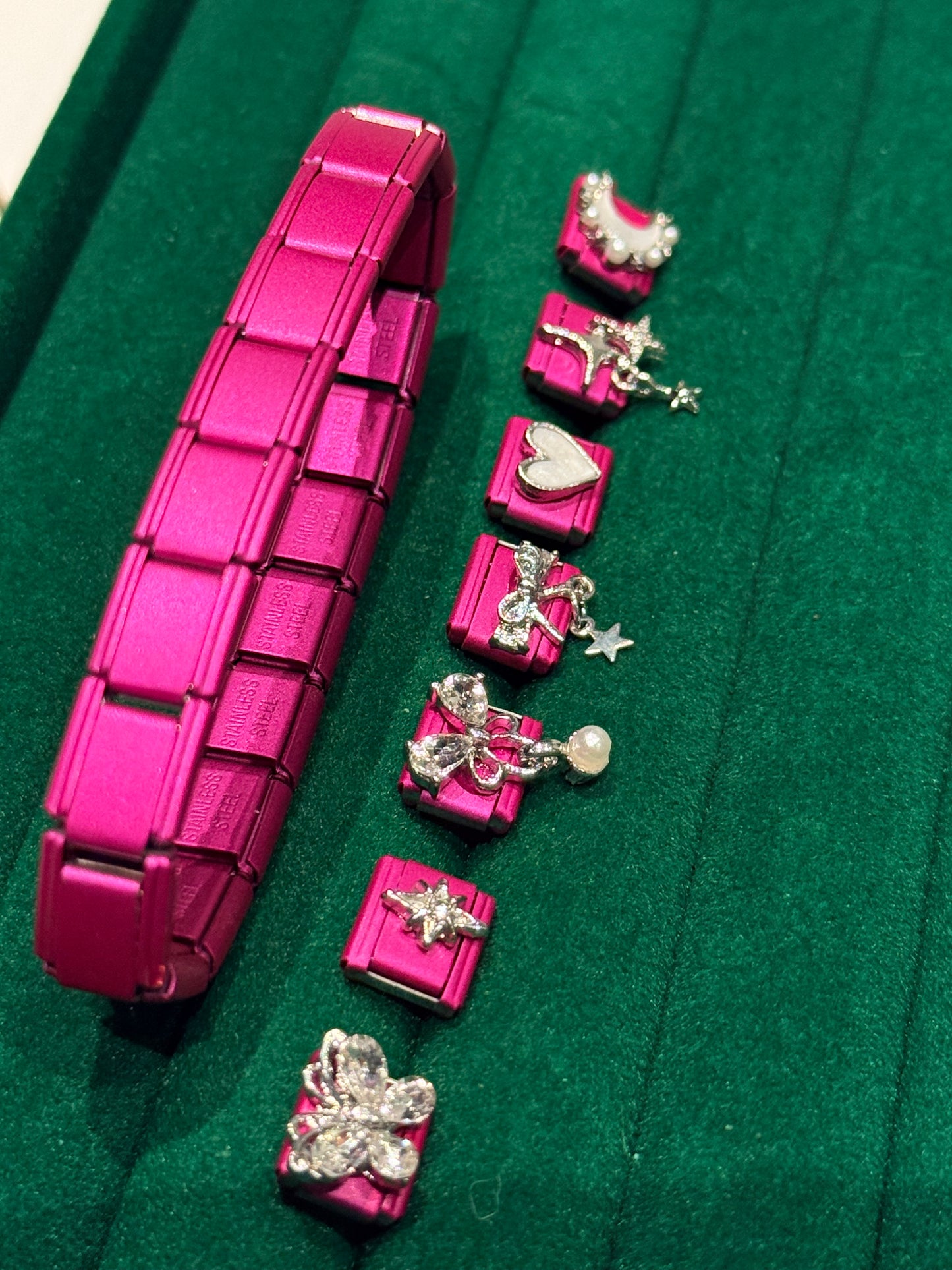 Bracelet Italien Mauve mat