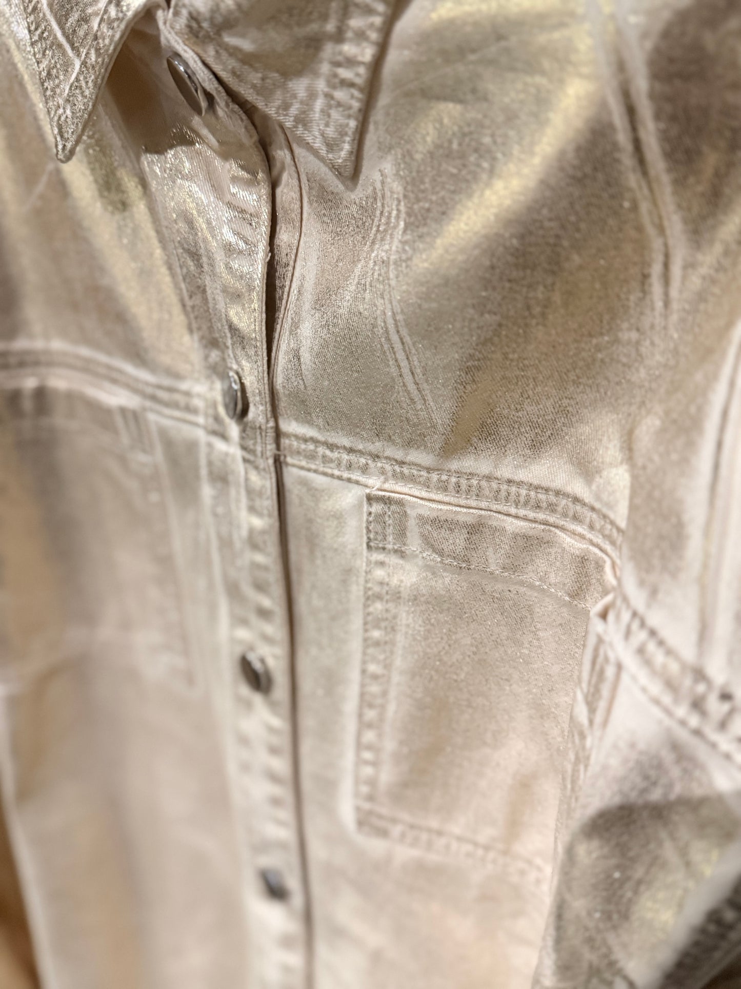 Chemise métallisée oversize