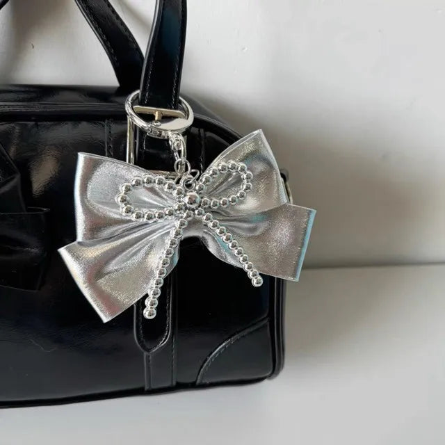Nœud D'Arc Bijoux De Sac argenté