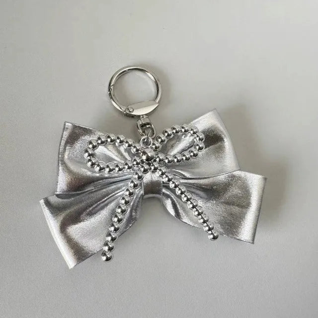 Nœud D'Arc Bijoux De Sac argenté