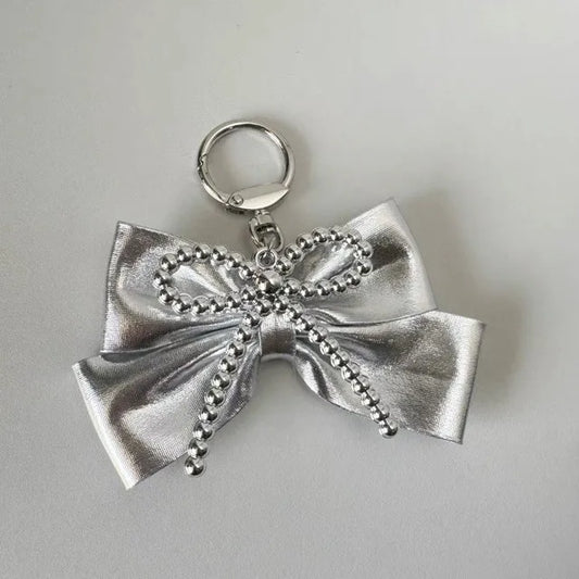 Nœud D'Arc Bijoux De Sac argenté