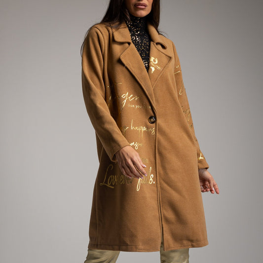 MANTEAU STRONGER GOLD