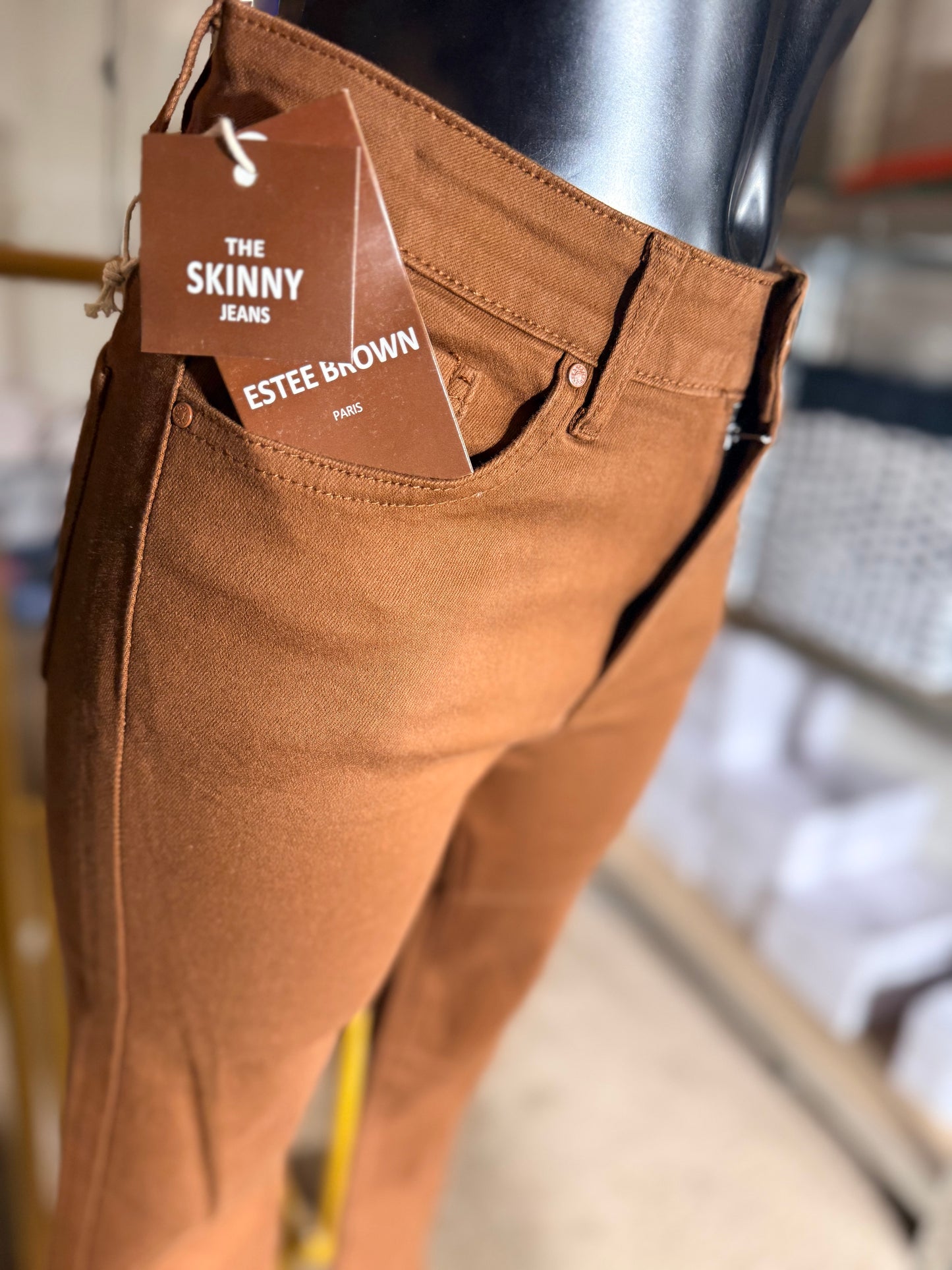 Jeans skinny taille + spécial élastique