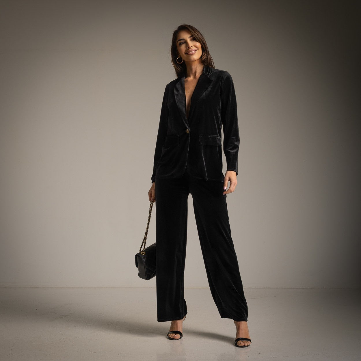 ENSEMBLE BLAZER+PANTALON EN VELOURS