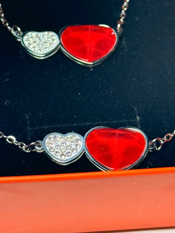 Coffret cadeaux serpent ou double cœur parure bijoux