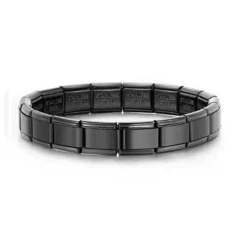 Bracelet Italien élastique traditionnel Noir