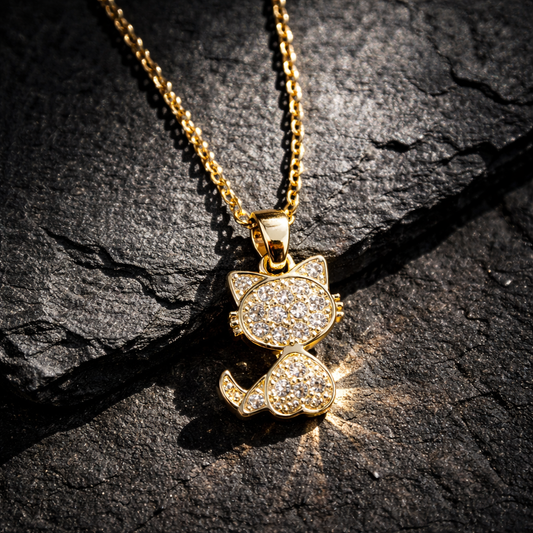 Collier Chat 🐈‍⬛ strass