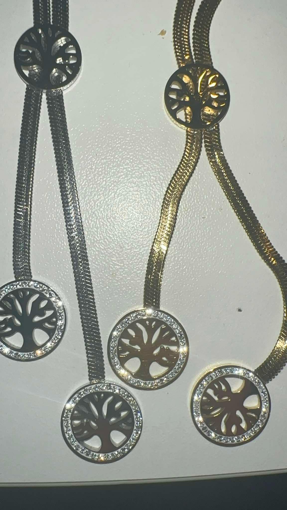 Collier arbre de vie en acier inoxydable