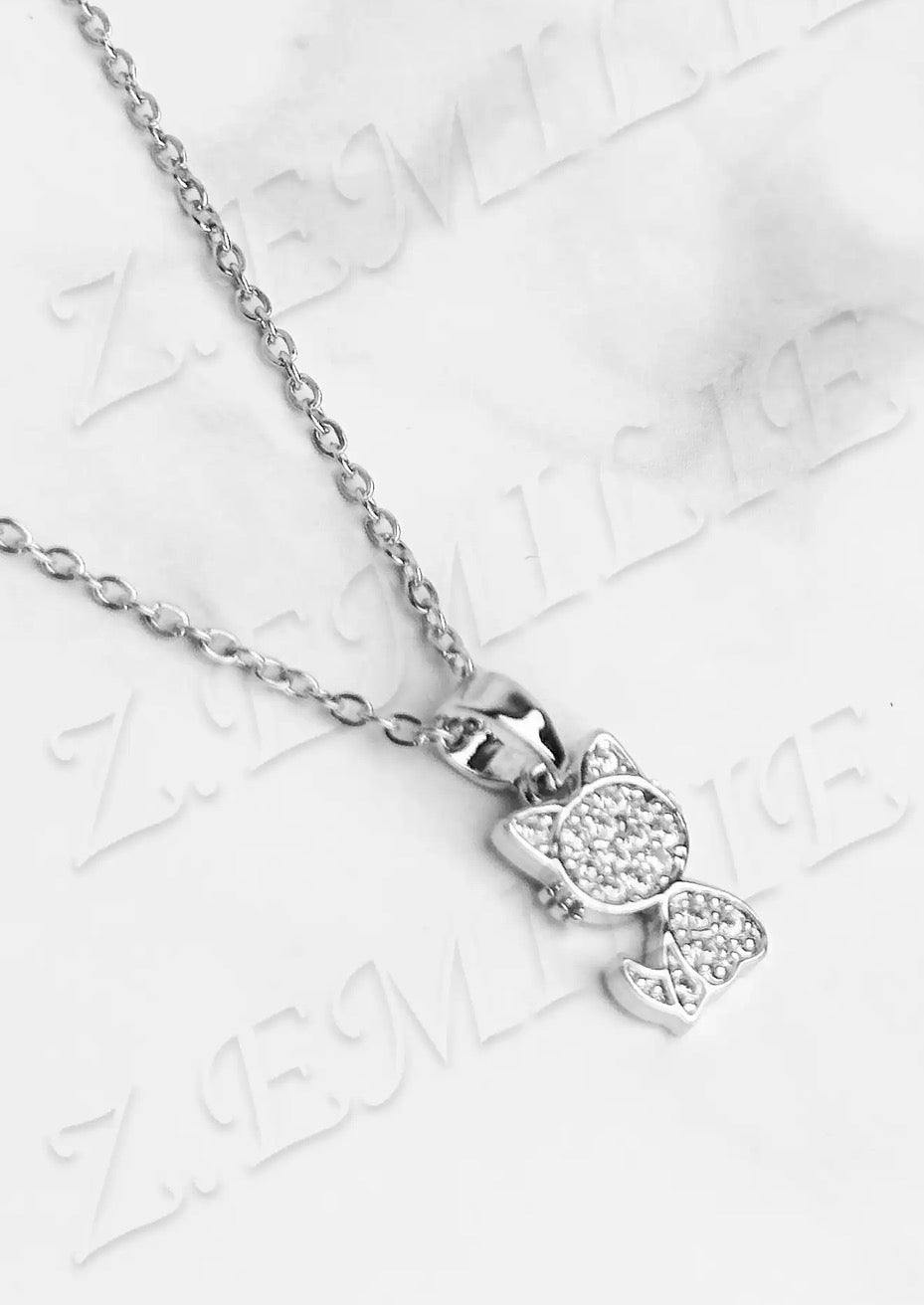Collier Chat 🐈‍⬛ strass