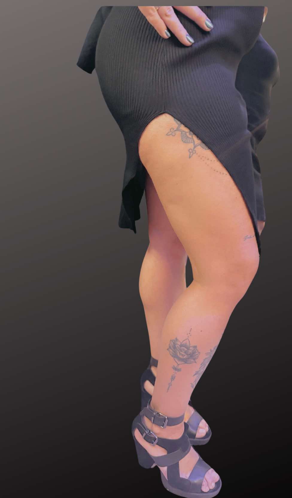 Robe/Mini-jupe femme Emma & Ashley - noir