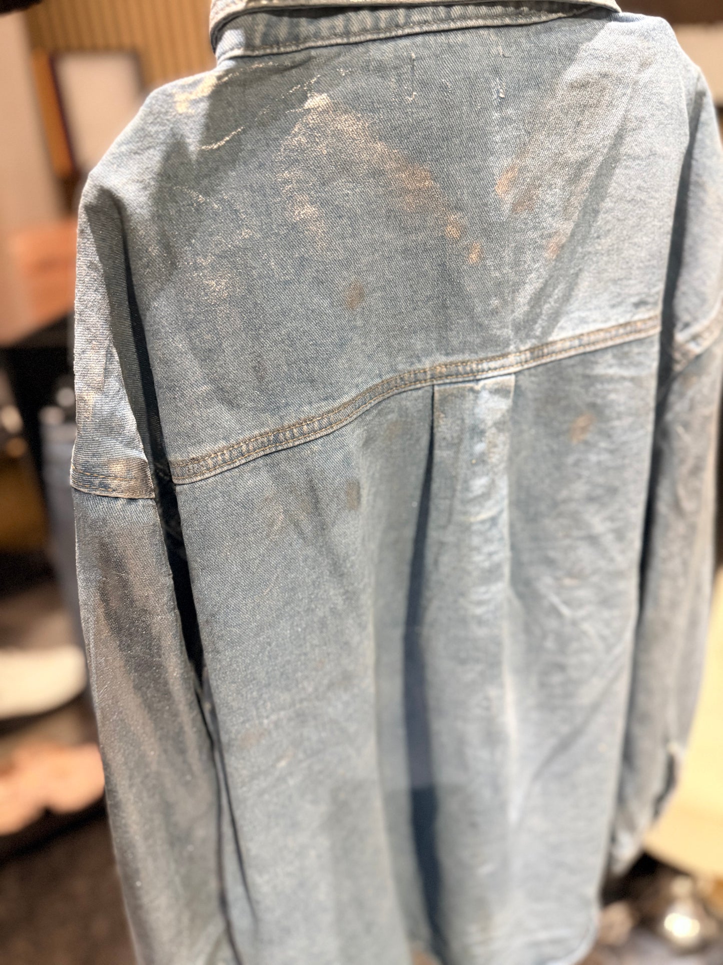 Chemise métallisée oversize