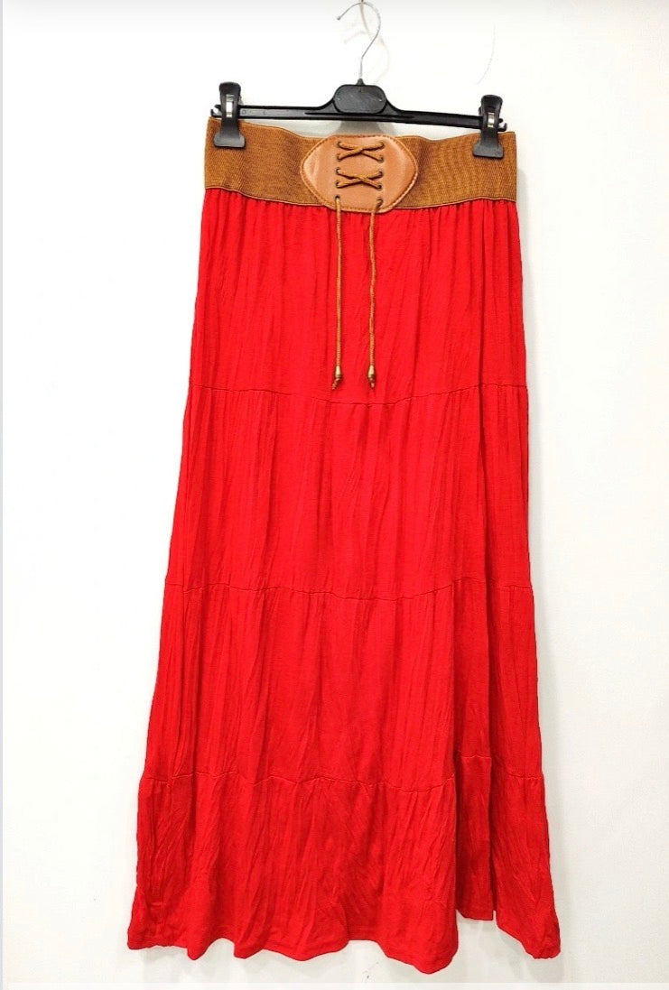 Jupe longue ceinture T.U 
RZ Fashion