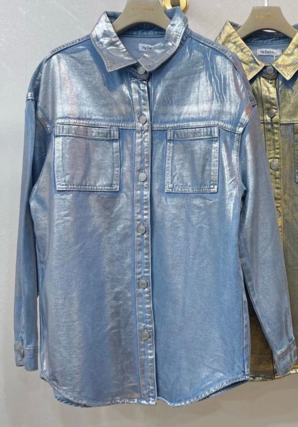 Chemise métallisée oversize