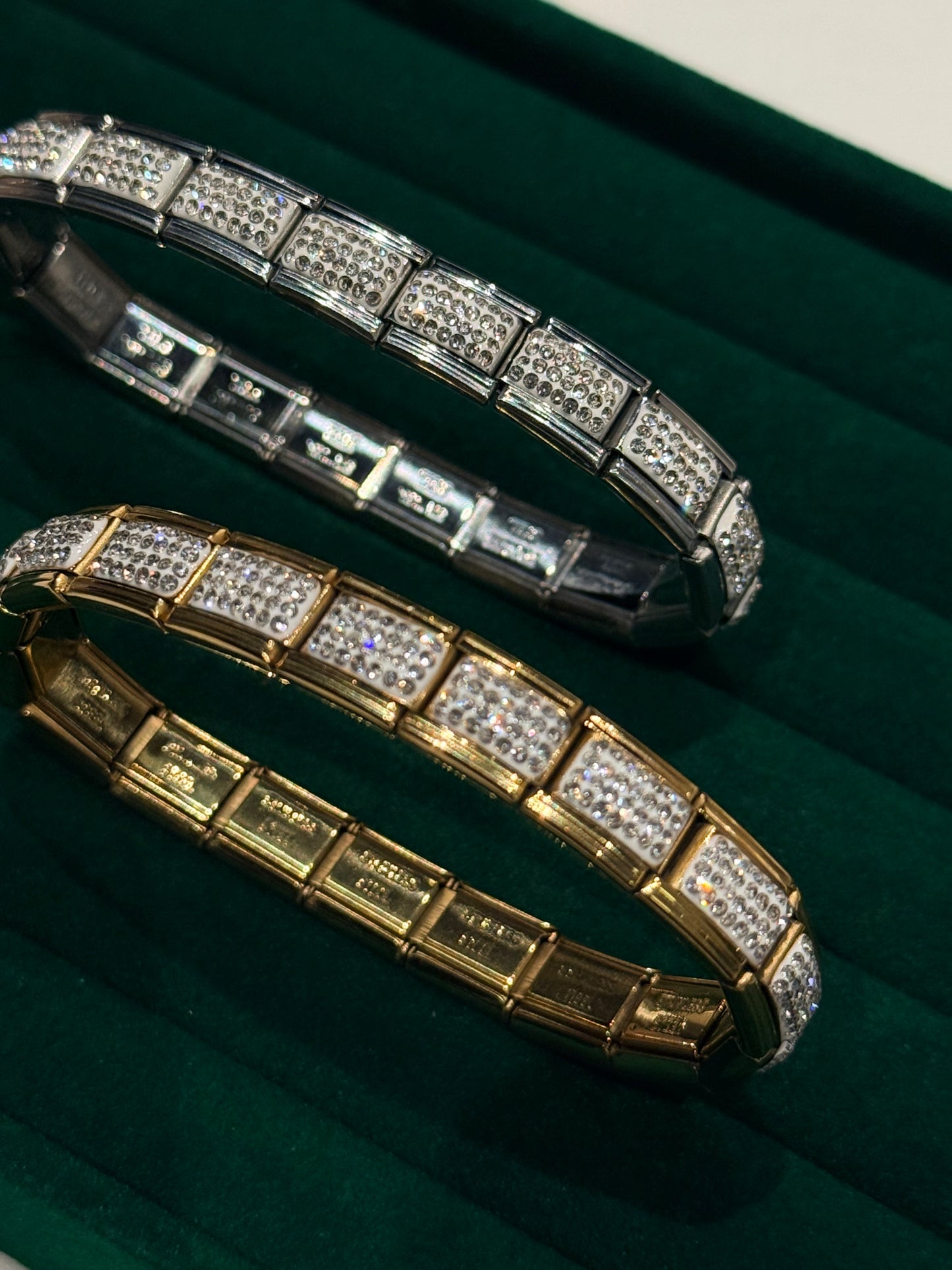 Bracelet Italien modulables diamant ornée