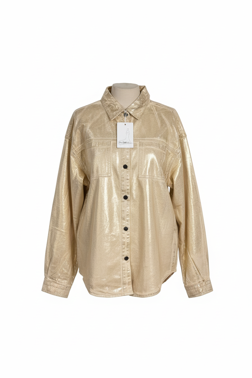 Chemise métallisée oversize