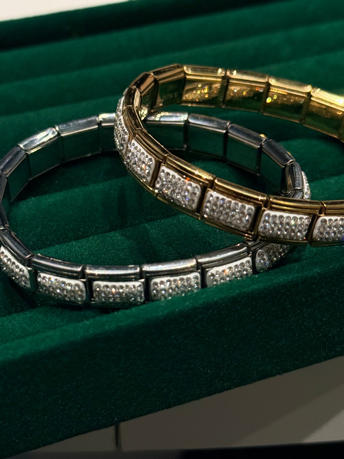 Bracelet Italien modulables diamant ornée