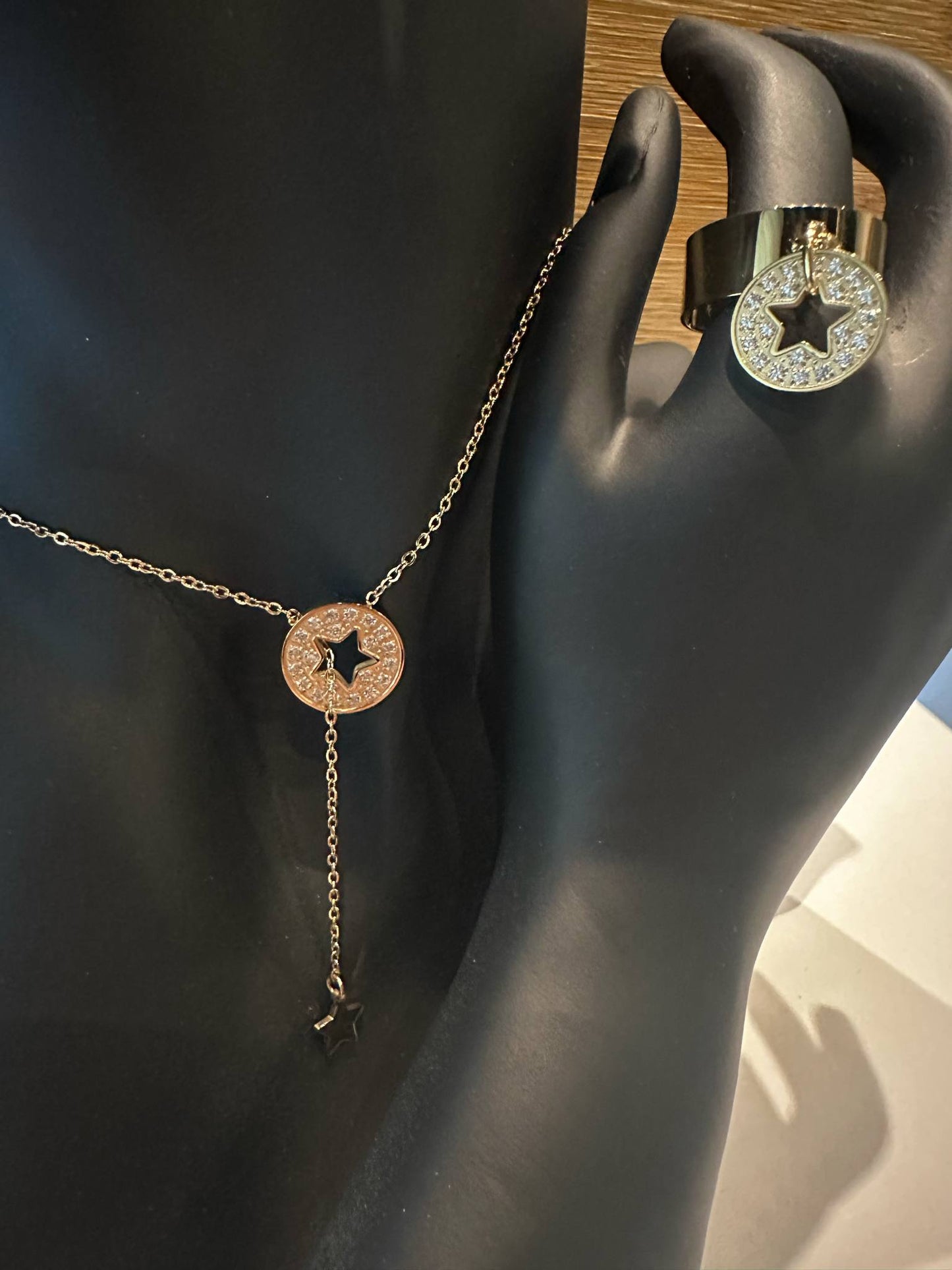 Collier en Y Isabelline - étoile Bohm