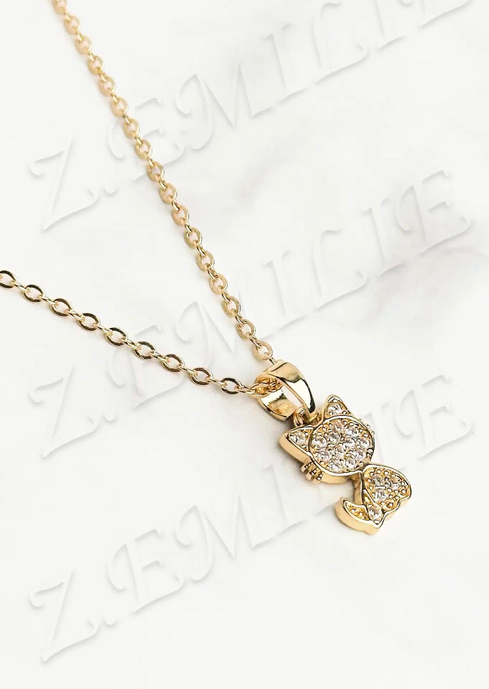 Collier Chat 🐈‍⬛ strass