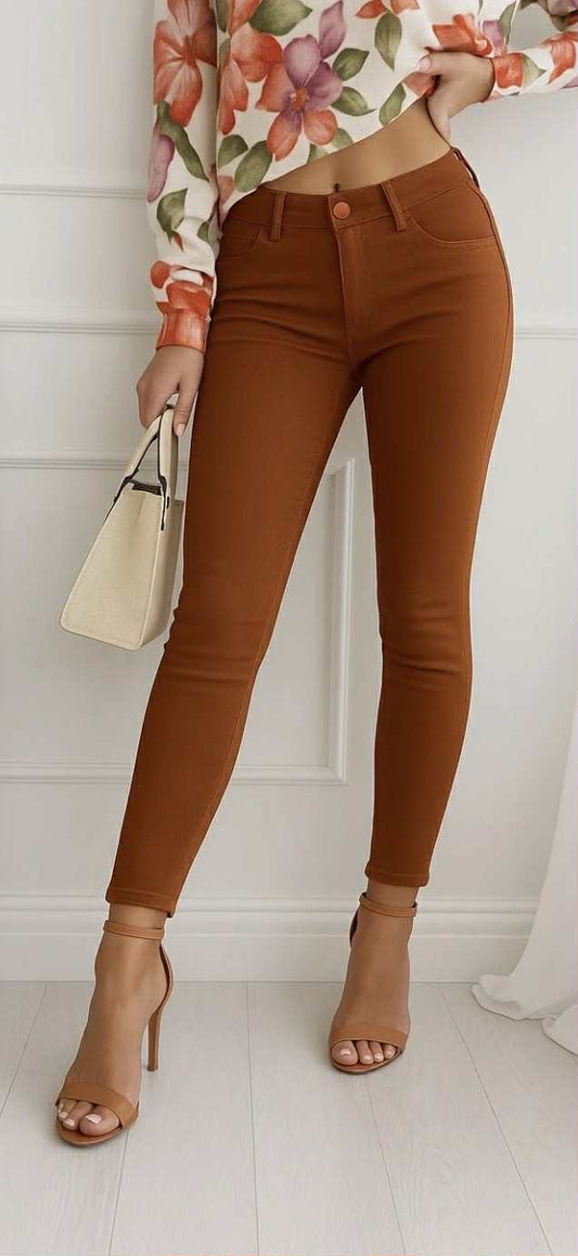 Jeans skinny taille + spécial élastique