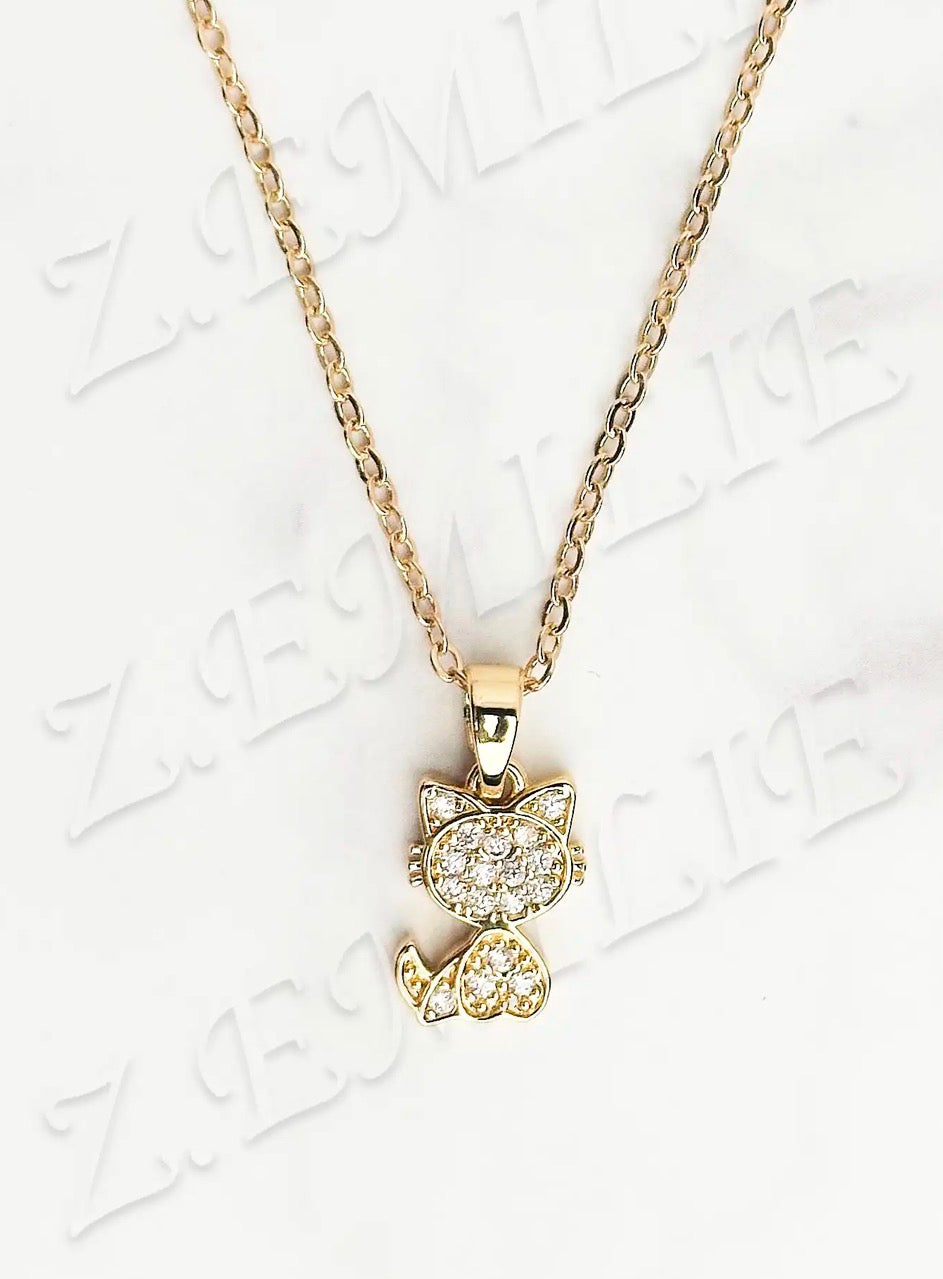Collier Chat 🐈‍⬛ strass