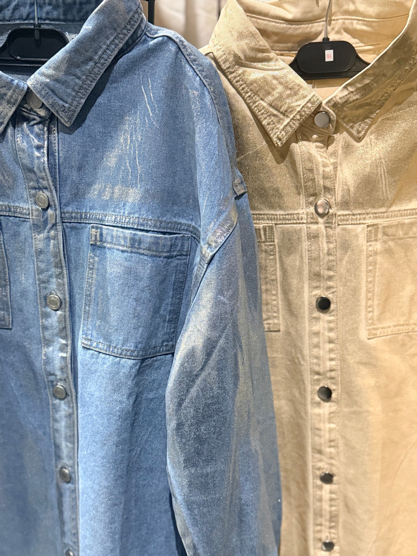 Chemise métallisée oversize