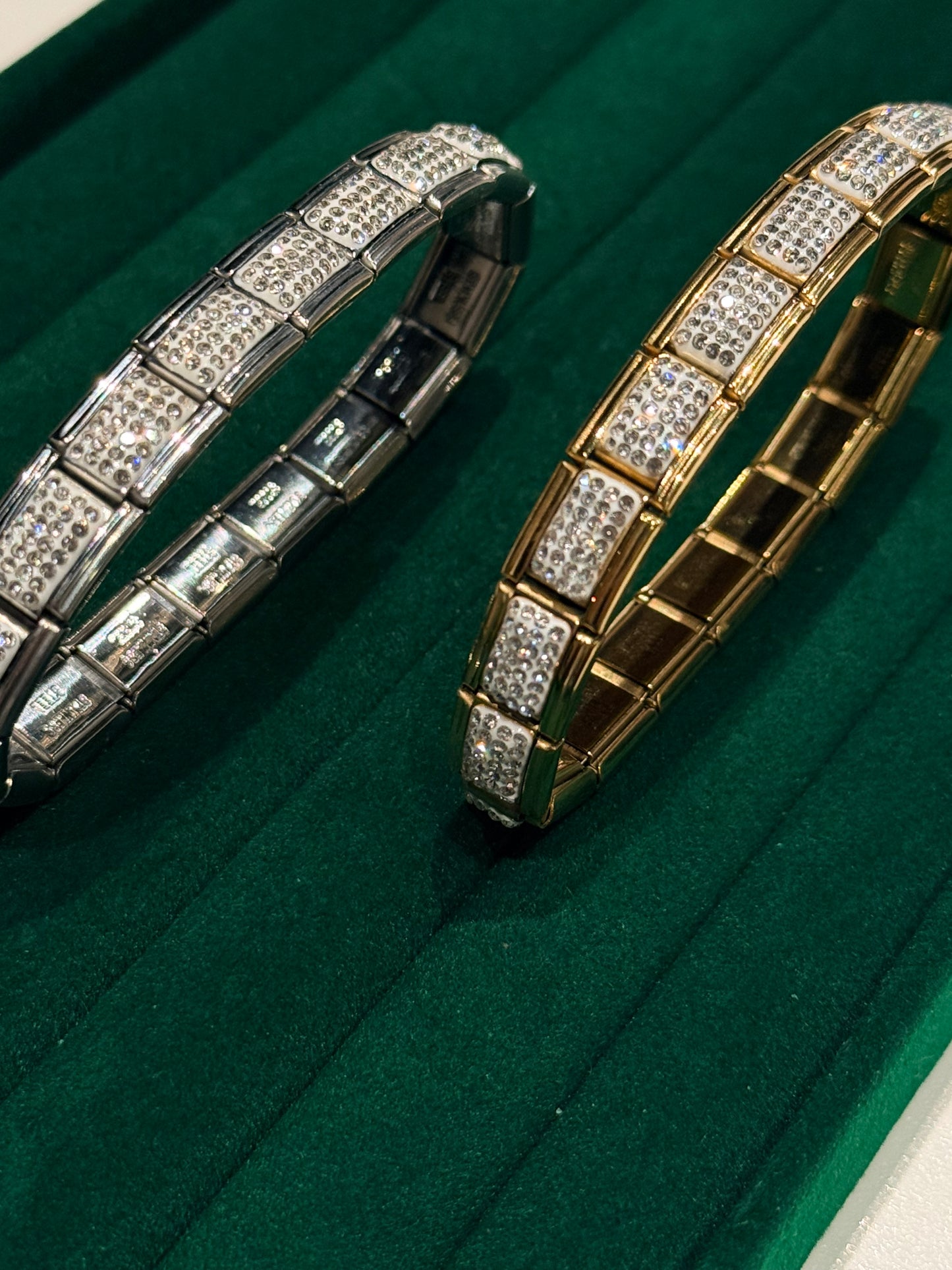 Bracelet Italien modulables diamant ornée