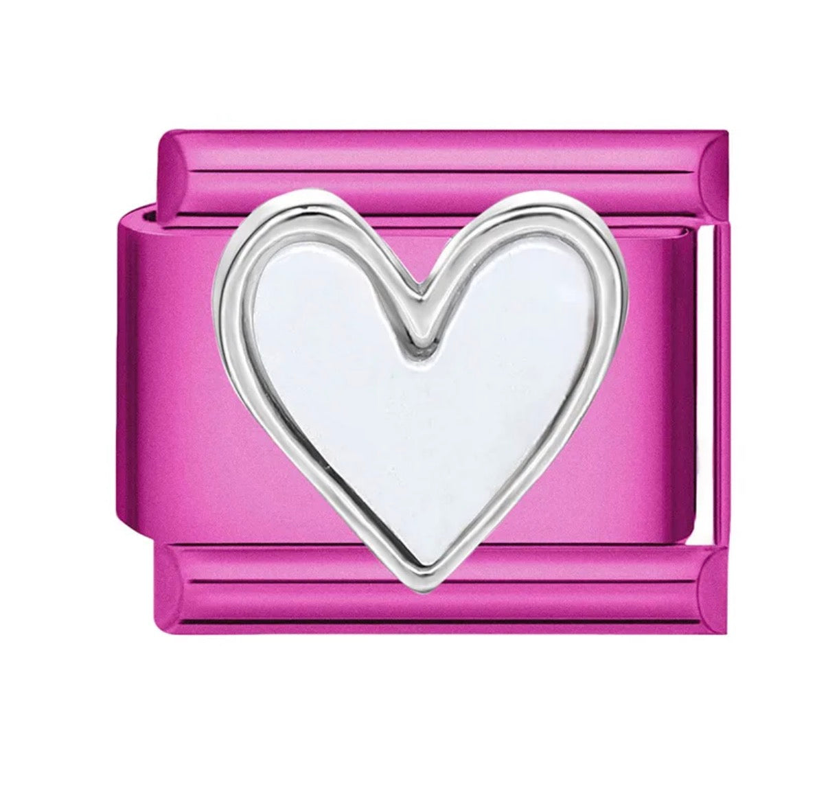 Module Violet cœur blanc 💟