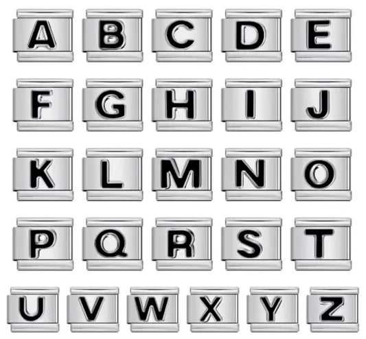 Module Lettre Argenté et lettre noir