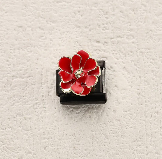 Module Noir à fleur Rouge