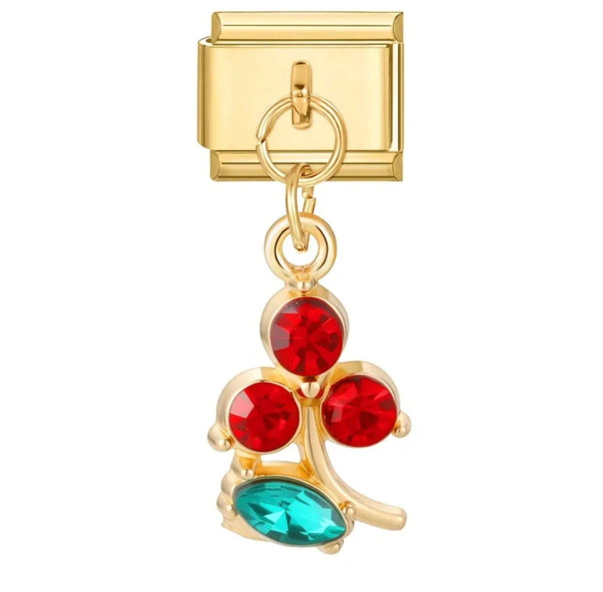 Module Doré pendentif Fleurs