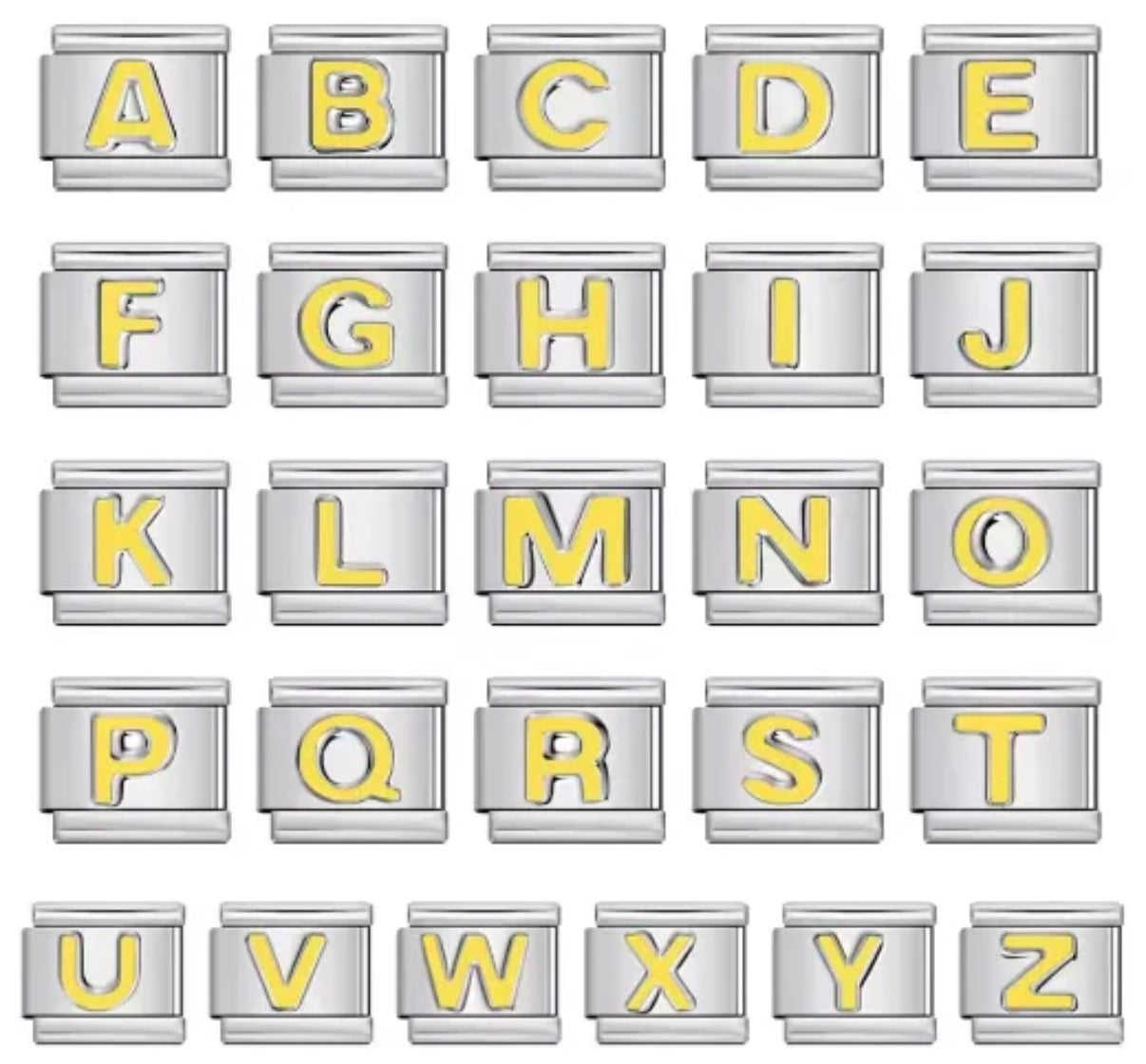 Module Lettre Argenté et lettre noir