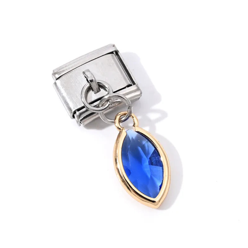 Pendentifs En Forme De Goutte D'Eau Colorée bleu marine