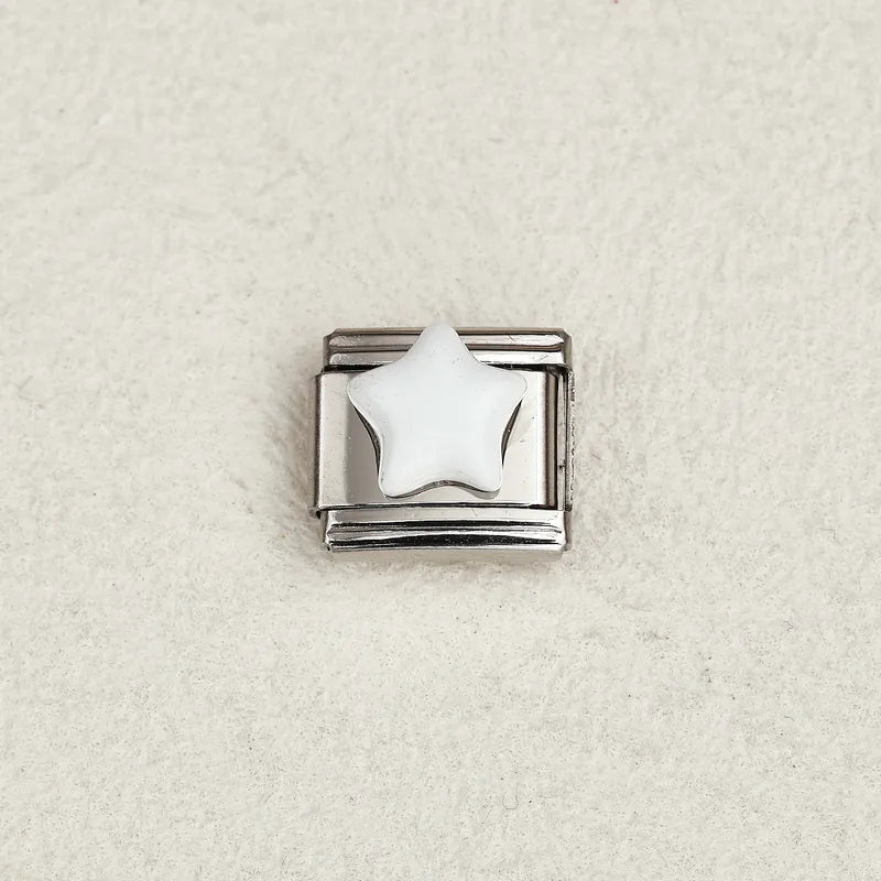 Module argenté étoile blanche