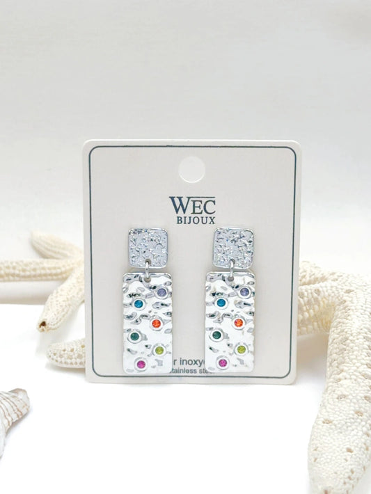 BOUCLES D'OREILLES EN ACIER INOXYDABLE WEC Bijoux
