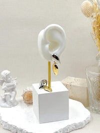 BOUCLES D'OREILLES DUO EN ACIER INOXYDABLE