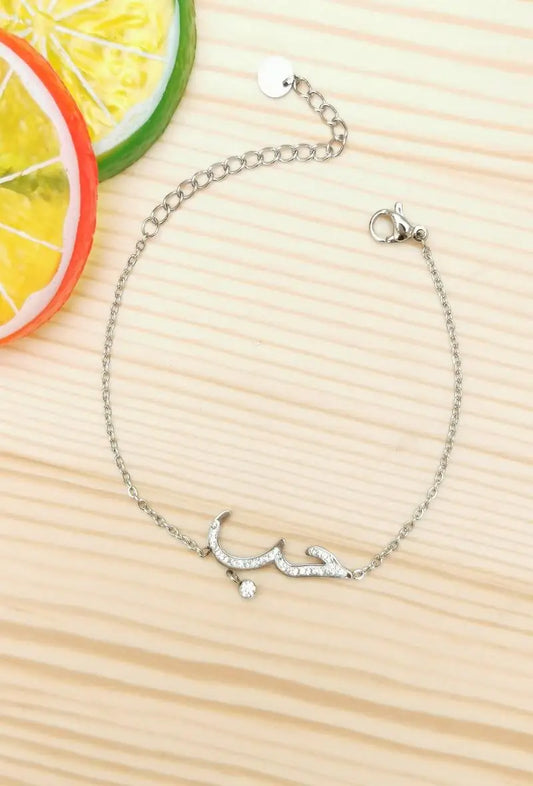 Bracelet amour en arabe avec strass Glam Chic