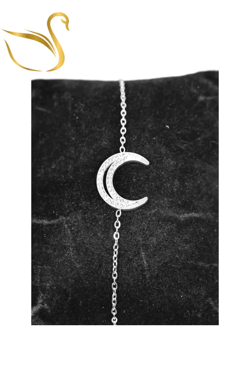 Bracelet lune Argent Emma Fantaisies